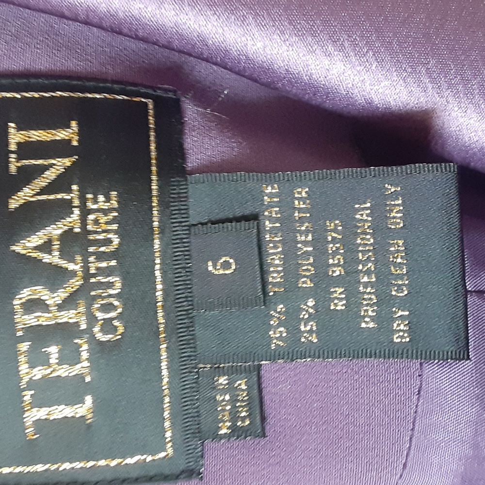 Terani Couture Mauve 3-Piece Skirt Suit w/ Beaded Jacket | Size 6 | NWT - Picture 16 of 16